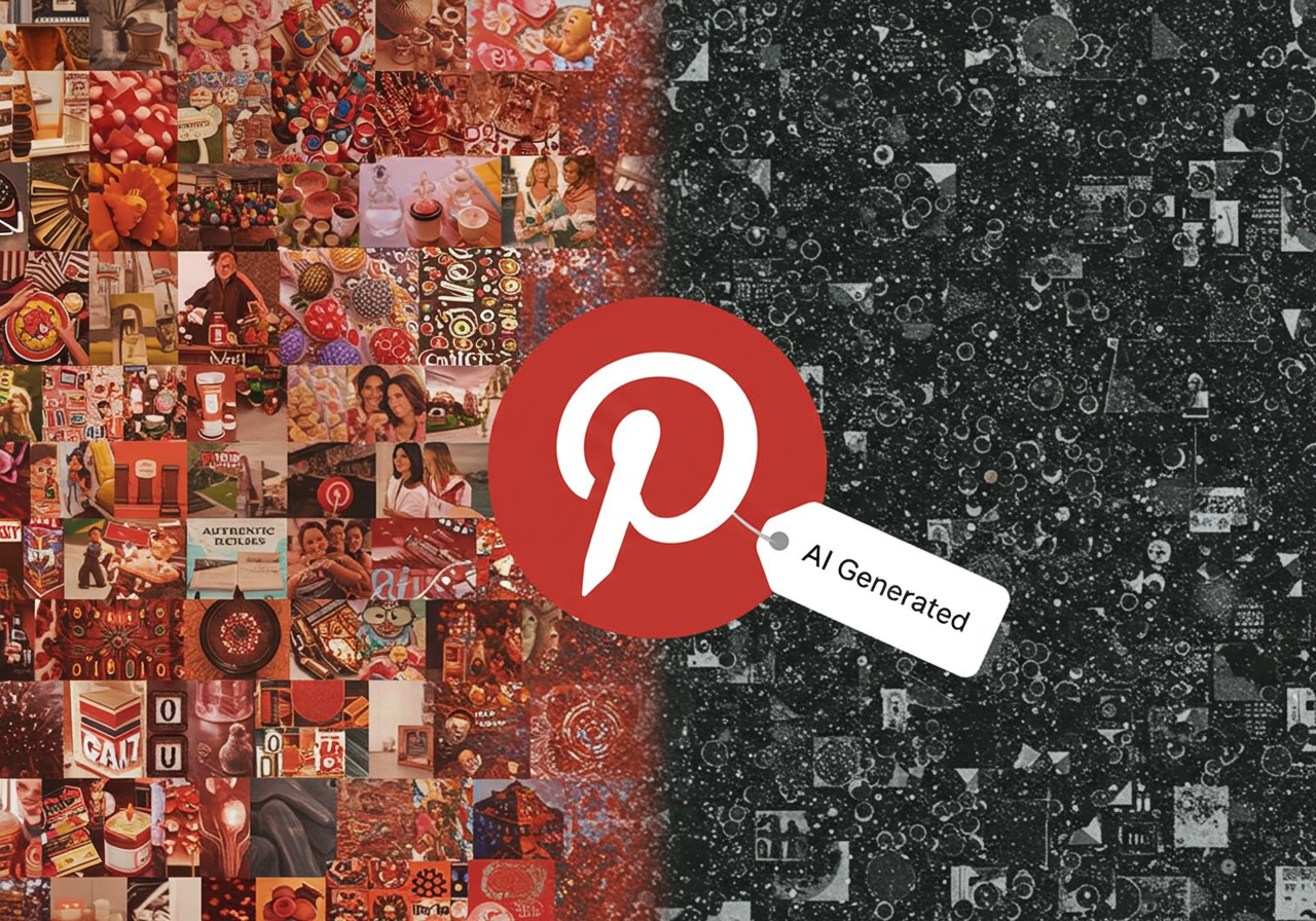Pinterest Ataca 'Lixo de IA': Plataforma Anuncia Rótulos e Filtros para Conteúdo Gerado Artificialmente