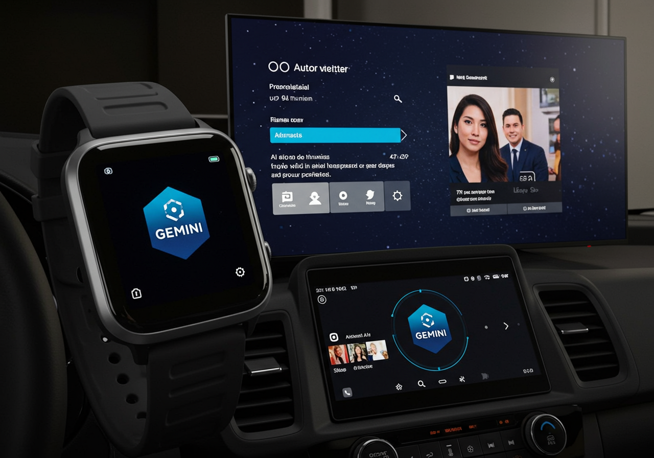 Gemini da Google Expande-se: IA Chega aos Smartwatches Wear OS, Google TV e Mais